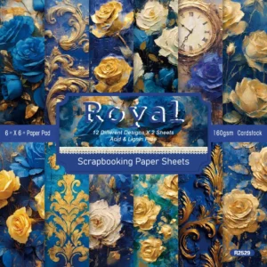 24pcs 6 Royal Scrapbook Paper Cardstock 00