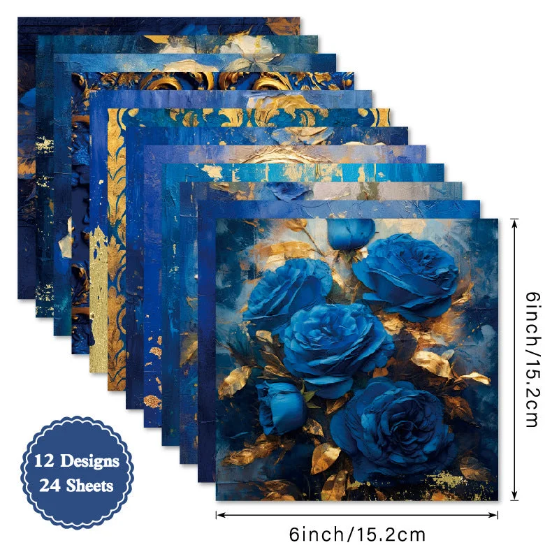 24pcs 6 Royal Scrapbook Paper Cardstock 04 24pcs 6 Royal Scrapbook Paper Cardstock 04
