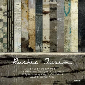 Sumflying Rustic Fusion 24PCS Scrapbook Paper & Cardstock