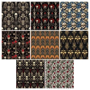 24pcs 6 Scary Scrapbook Paper Cardstock 02