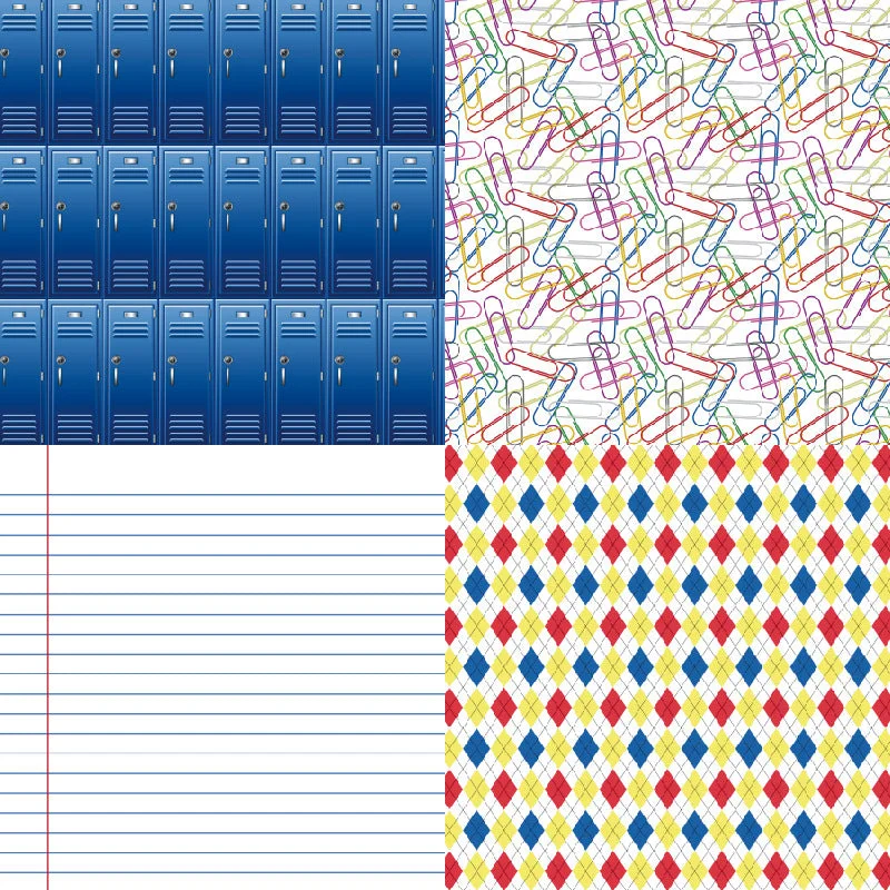 24pcs 6 School Allure Scrapbook Paper Cardstock 01 24pcs 6 School Allure Scrapbook Paper Cardstock 01