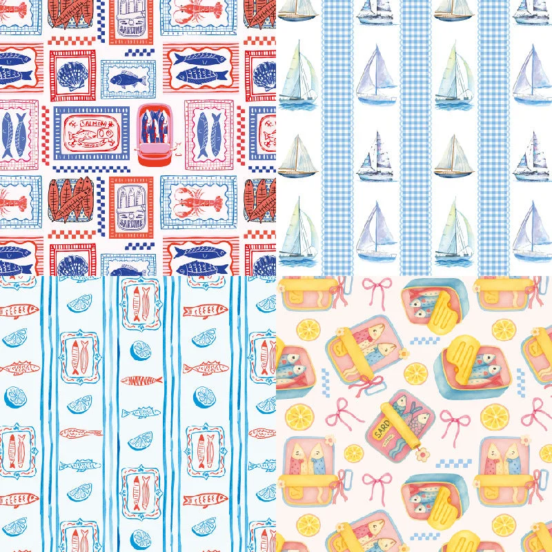 24pcs 6 Seafood Scrapbook Paper Cardstock 07 24pcs 6 Seafood Scrapbook Paper Cardstock 07