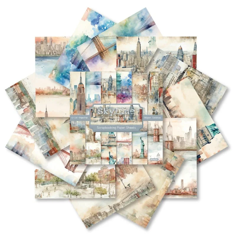24pcs 6 Skyline Scrapbook Paper Cardstock 03 24pcs 6 Skyline Scrapbook Paper Cardstock 03