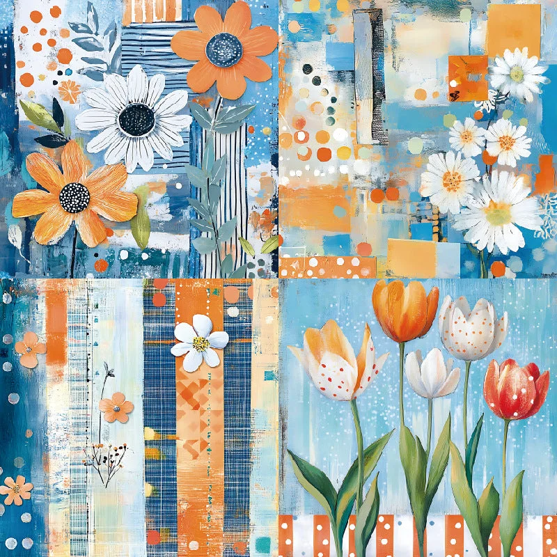 24pcs 6 Spring Scrapbook Paper Cardstock 01 24pcs 6 Spring Scrapbook Paper Cardstock 01