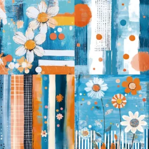 Sumflying Spring 24PCS Scrapbook Paper & Cardstock 24pcs 6 Spring Scrapbook Paper Cardstock 03