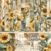 24pcs 6 Sunflower Scrapbook Paper Cardstock 00