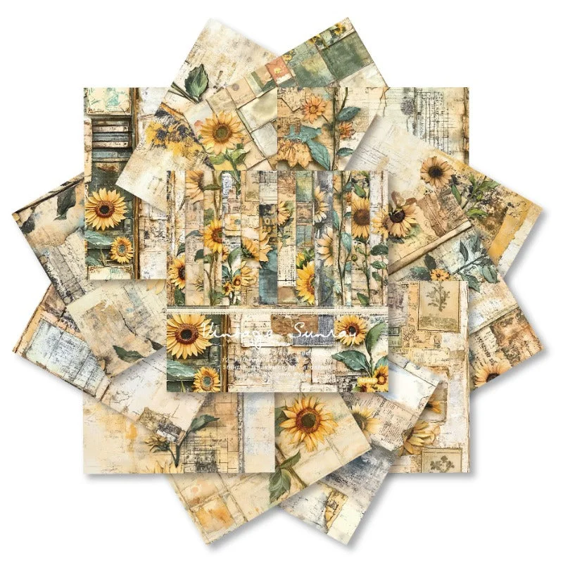 24pcs 6 Sunflower Scrapbook Paper Cardstock 03 24pcs 6 Sunflower Scrapbook Paper Cardstock 03