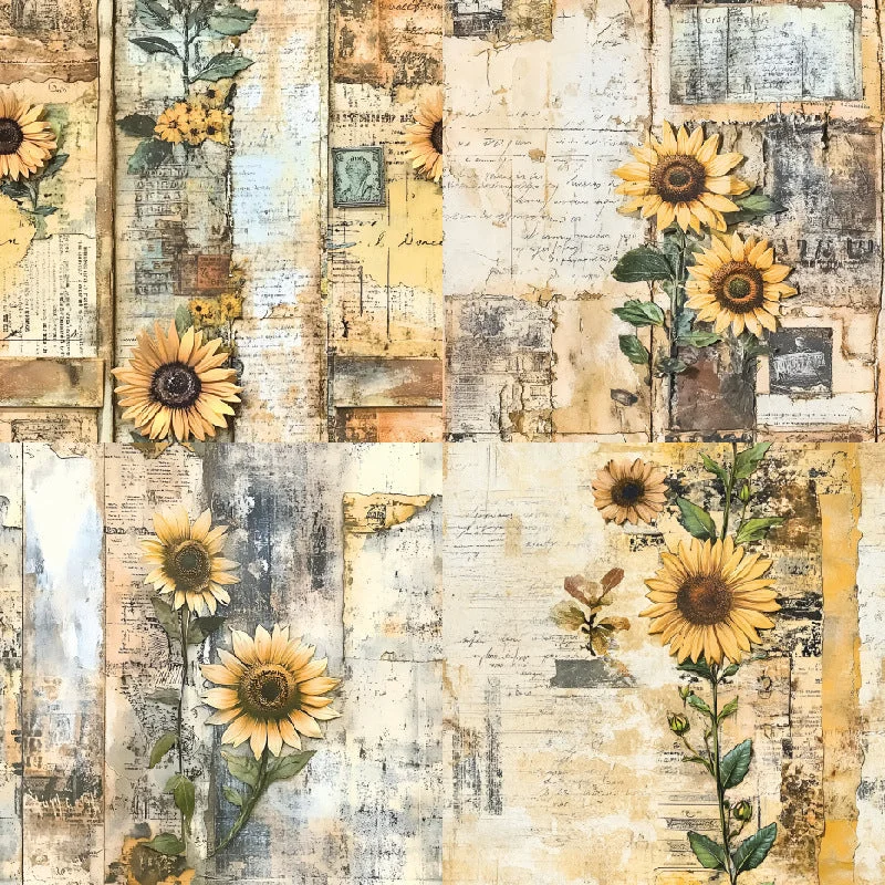 24pcs 6 Sunflower Scrapbook Paper Cardstock 08 24pcs 6 Sunflower Scrapbook Paper Cardstock 08
