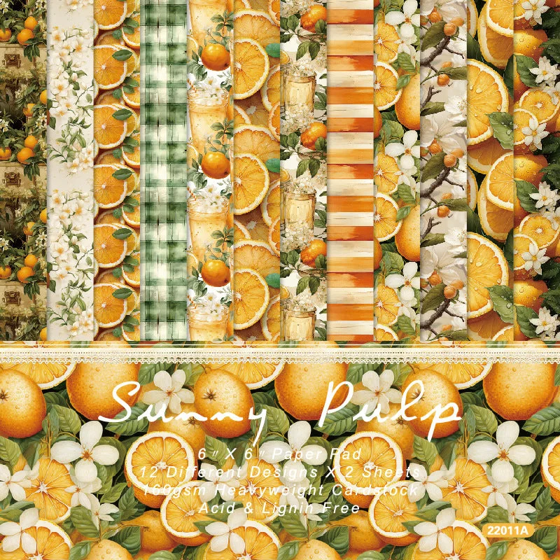 24pcs 6 Sunny Pulp Scrapbook Paper Cardstock 00 24pcs 6 Sunny Pulp Scrapbook Paper Cardstock 00