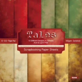 Sumflying Tales 24PCS Scrapbook Paper & Cardstock