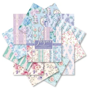 Sumflying Thyme 24PCS Scrapbook Paper & Cardstock 24pcs 6 Thyme Scrapbook Paper Cardstock 08