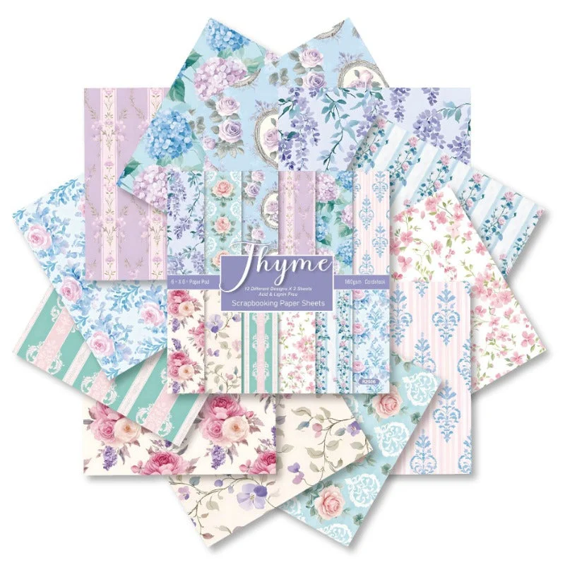 24pcs 6 Thyme Scrapbook Paper Cardstock 08 24pcs 6 Thyme Scrapbook Paper Cardstock 08