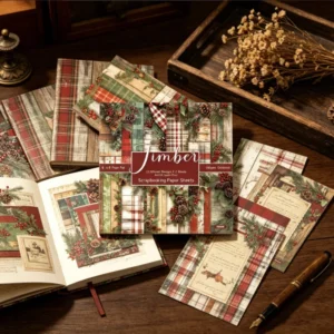 Sumflying Timber 24PCS Scrapbook Paper & Cardstock 24pcs 6 Timber Scrapbook Paper Cardstock 04
