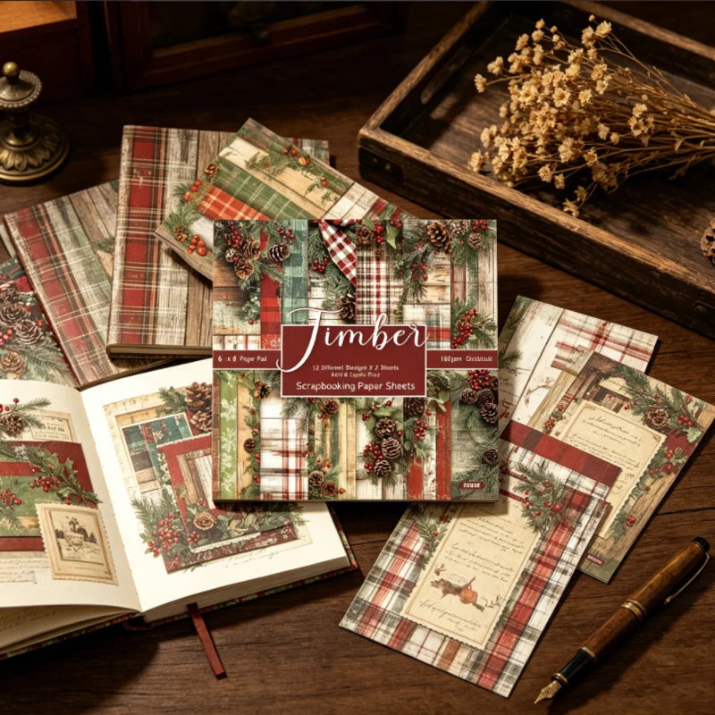 24pcs 6 Timber Scrapbook Paper Cardstock 04 24pcs 6 Timber Scrapbook Paper Cardstock 04