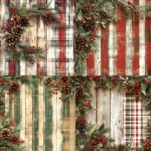 Sumflying Timber 24PCS Scrapbook Paper & Cardstock 24pcs 6 Timber Scrapbook Paper Cardstock 05