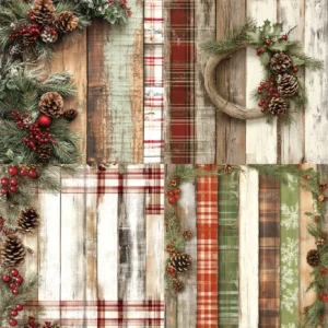 Sumflying Timber 24PCS Scrapbook Paper & Cardstock 24pcs 6 Timber Scrapbook Paper Cardstock 07