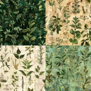 24pcs 6 Verdant Whispers Scrapbook Paper Cardstock 01