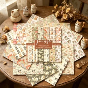 Sumflying Vintage Cats 24PCS Scrapbook Paper & Cardstock