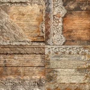 24pcs 6 Vintage Lace Scrapbook Paper Cardstock 1 01