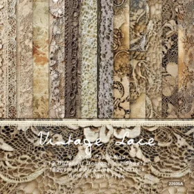 Sumflying Vintage Lace 24PCS Scrapbook Paper & Cardstock