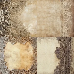 24pcs 6 Vintage Lace Scrapbook Paper Cardstock 01