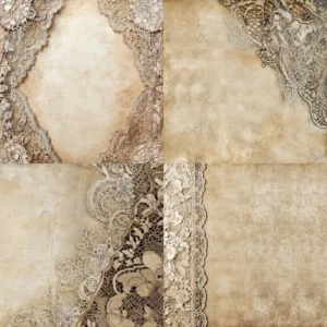 24pcs 6 Vintage Lace Scrapbook Paper Cardstock 02