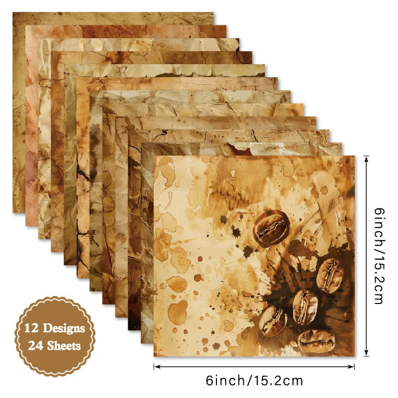 24pcs 6 Vintage Scrap Scrapbook Paper Cardstock 01 24pcs 6 Vintage Scrap Scrapbook Paper Cardstock 01