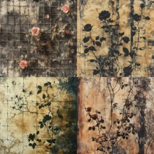 24pcs 6 Vintage Style Scrapbook Paper Cardstock 2 01
