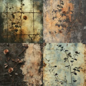 24pcs 6 Vintage Style Scrapbook Paper Cardstock 2 03