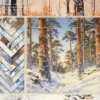 24pcs 6 Winter Jungle Scrapbook Paper Cardstock 1 00