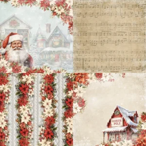 24pcs 6 Wintry Scrapbook Paper Cardstock 01
