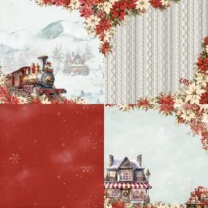 Sumflying Wintry 24PCS Scrapbook Paper & Cardstock 24pcs 6 Wintry Scrapbook Paper Cardstock 03