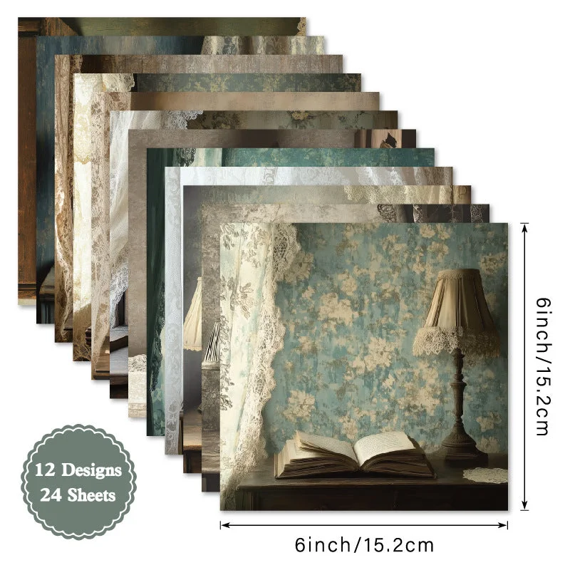 24pcs 6 Writing Desk Scrapbook Paper Cardstock 04 24pcs 6 Writing Desk Scrapbook Paper Cardstock 04