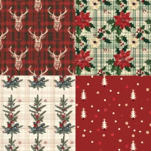 24pcs 6 Xmas Scrapbook Paper Cardstock 01