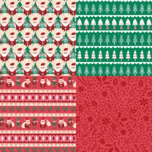 24pcs 6 Yuletide Cheers Scrapbook Paper Cardstock 01