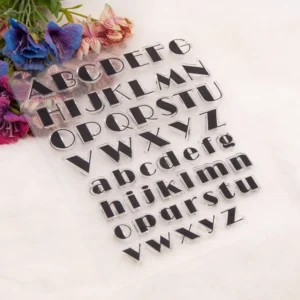 26 Alphabet Stamp Set - lifestyle photo | clear stamp