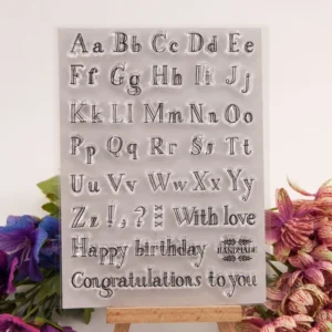 26 Alphabets Stamp Set - main product photo | clear stamp