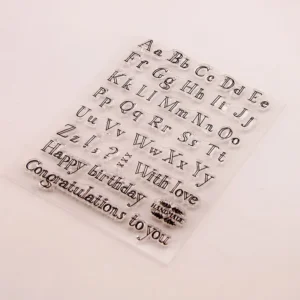 26 Alphabets Stamp Set - lifestyle photo | clear stamp