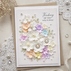Flowers Metal Die Cuts 3d Flowers Card 1 3