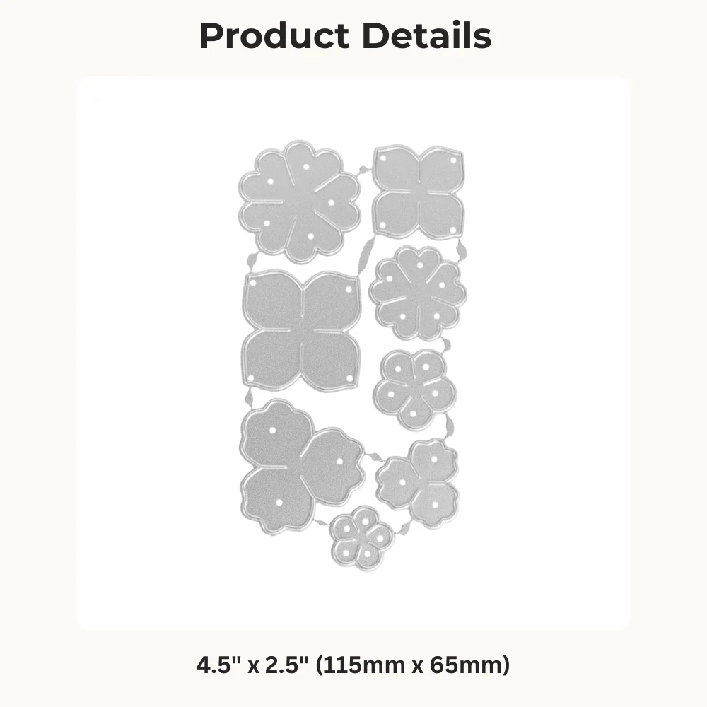 Flowers Metal Die Cuts 3d Flowers Card 1 4