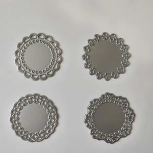 Sumflying 4Pcs Lace Round Metal Die Cuts - product photo 4 of 4