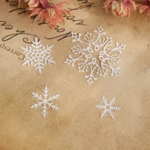 Sumflying 4pcs Snowflake Metal Die Cuts metal cutting die - detail view