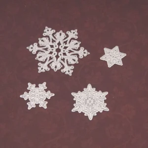 Sumflying 4pcs Snowflake Metal Die Cuts metal cutting die - size guide