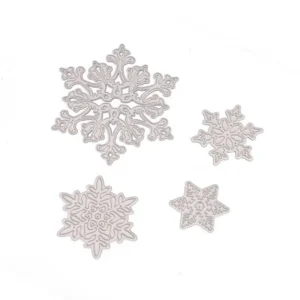 Sumflying 4pcs Snowflake Metal Die Cuts metal cutting die - packaging