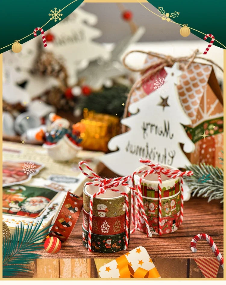 Christmas Decorative Washi Tape Set (6 Rolls) Christmas Decorative Washi Tape Set 6 Rolls 01 1