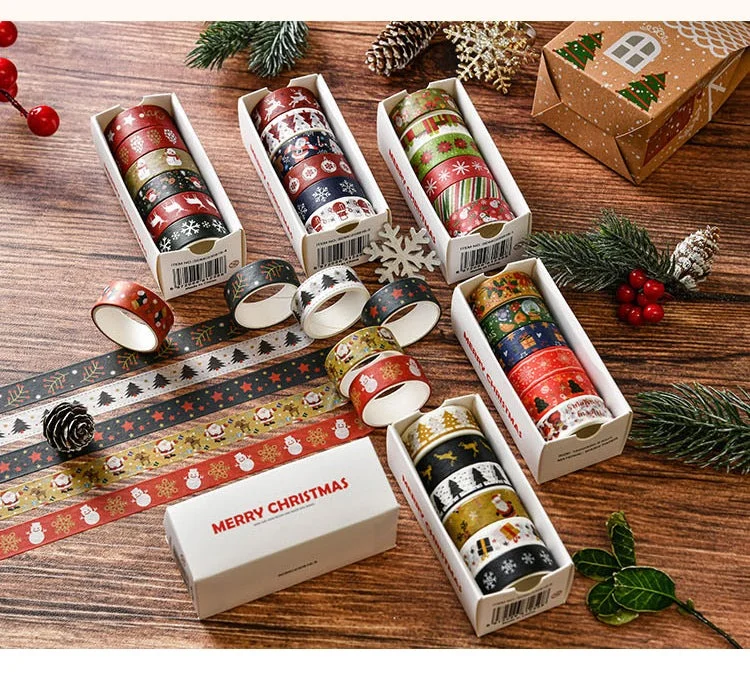 Christmas Decorative Washi Tape Set (6 Rolls) Christmas Decorative Washi Tape Set 6 Rolls 01 4