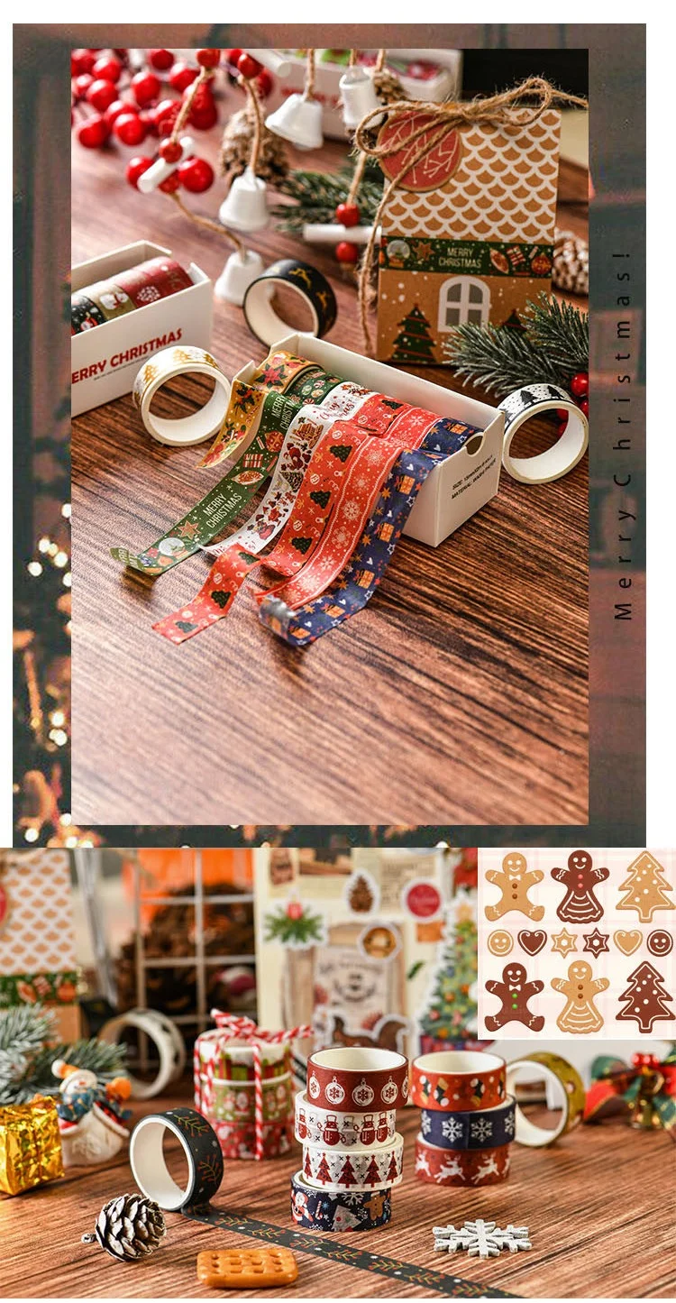 Christmas Decorative Washi Tape Set (6 Rolls) Christmas Decorative Washi Tape Set 6 Rolls 01 5