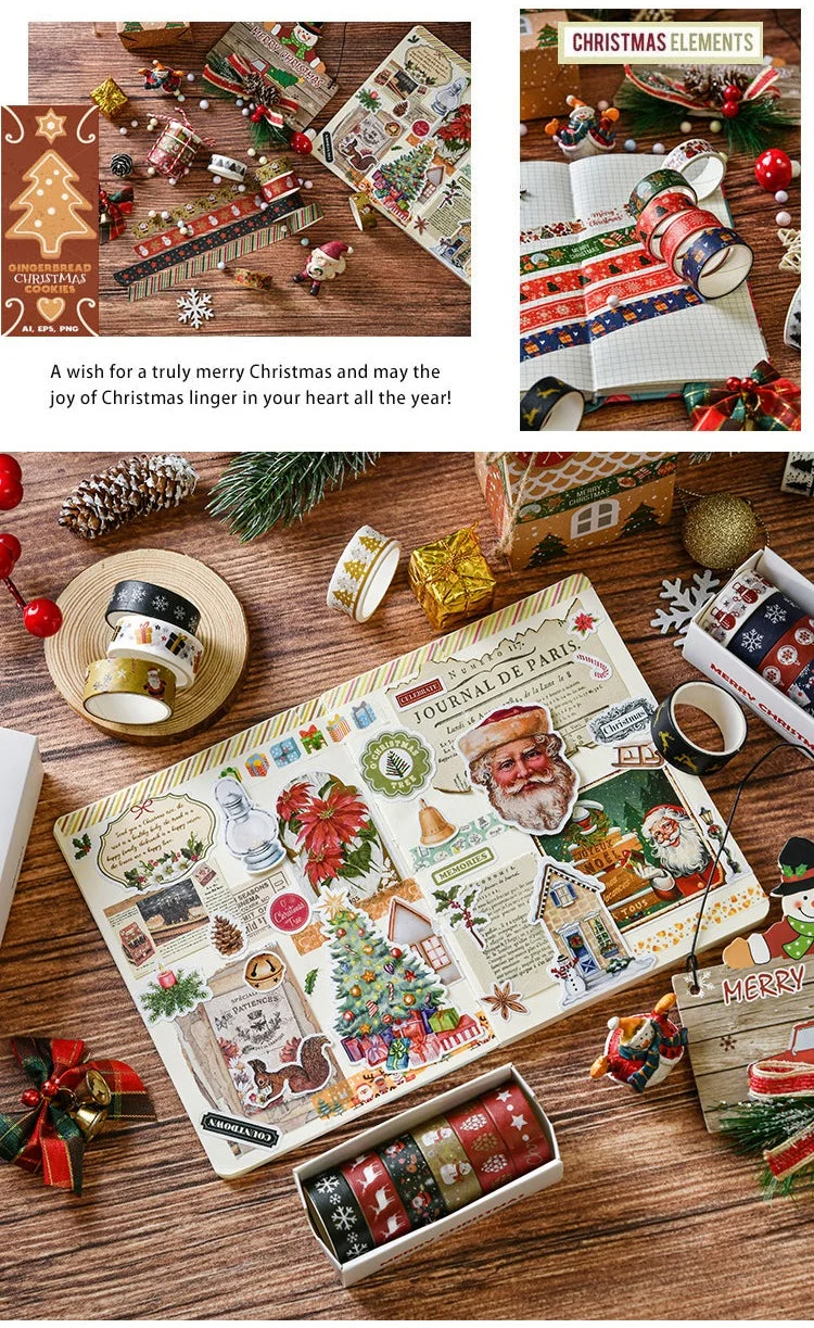 Christmas Decorative Washi Tape Set (6 Rolls) Christmas Decorative Washi Tape Set 6 Rolls 01 6