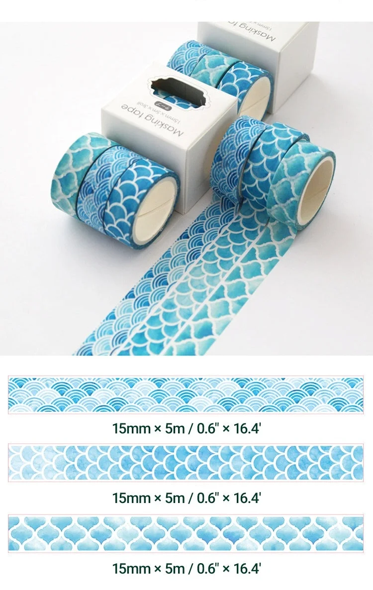 Creative Sakura Oil Painting Starry Sky Boxed Washi Tape Set 10