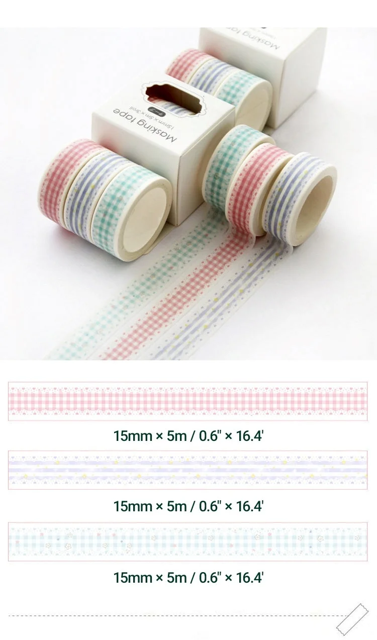 Creative Sakura Oil Painting Starry Sky Boxed Washi Tape Set 7